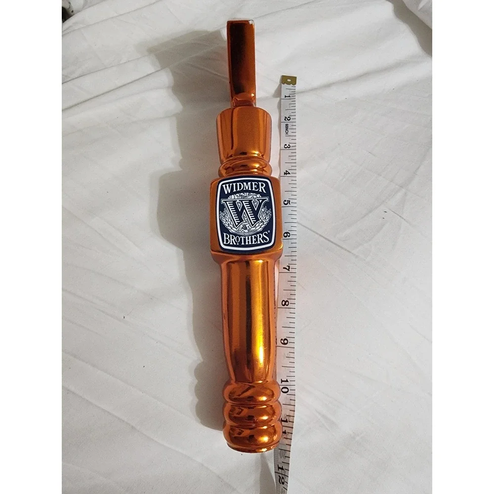 Widmer Brothers OKTO Oktoberfest Beer Tap Hand Metallic Orange 11.5 Inch Barware